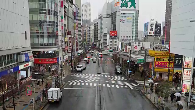 时光流逝:日本东京新宿地区视频素材