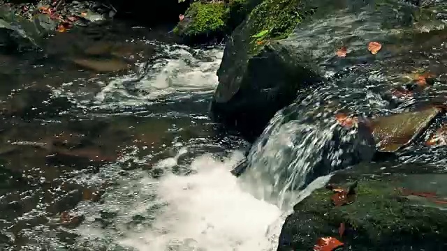 瀑布在山视频素材