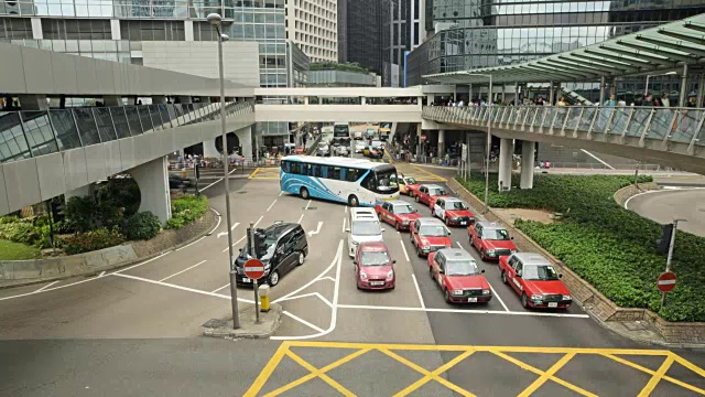 时间流逝-香港交通堵塞视频素材