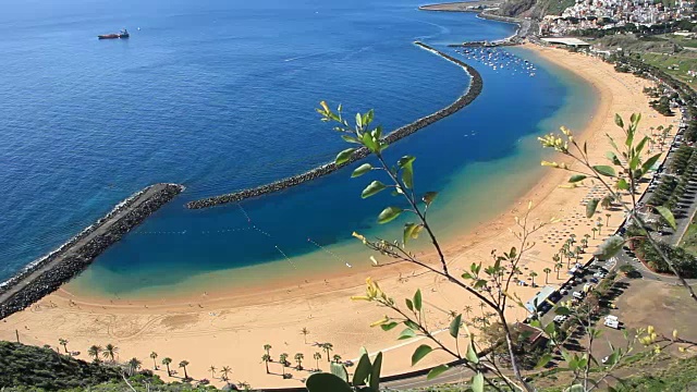 特内里费岛的特雷斯塔斯海滩视频素材