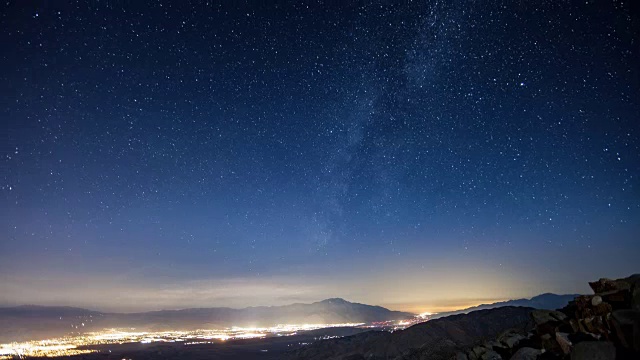 夜空星星延时视频素材