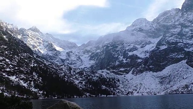 高山湖泊风光视频素材