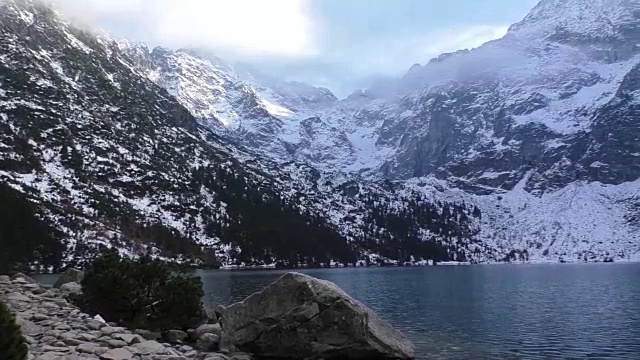 高山湖泊风光视频素材