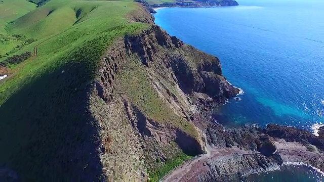 鸟瞰图第二山谷码头和前海岸视频素材