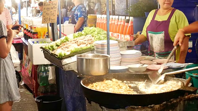 街头食品,泰国视频素材