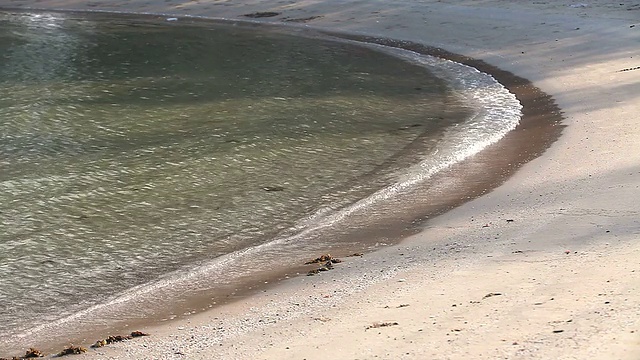 沙滩上的海浪视频素材