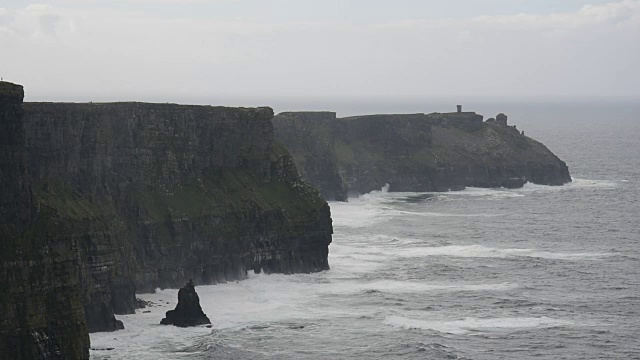 莫赫悬崖，Co Clare，爱尔兰视频素材