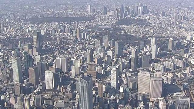 空中,东京的城市视频素材