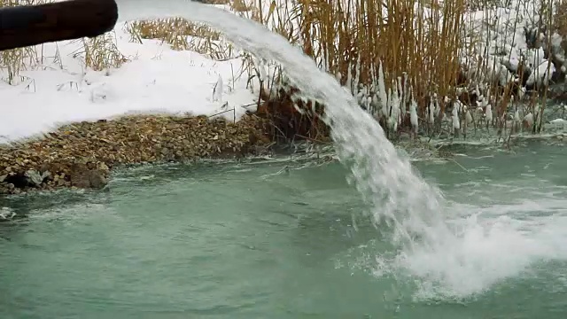 硫化氢源的水射流视频素材