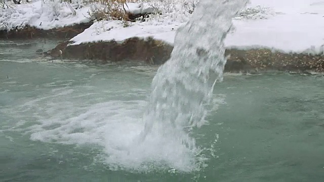 硫化氢源的水射流视频素材