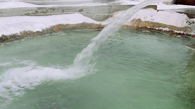 硫化氢源的水射流视频素材