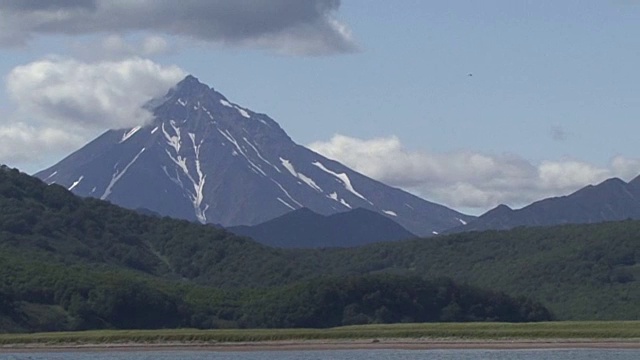 Vilyuchinskaya锄头。从太平洋上看。视频素材