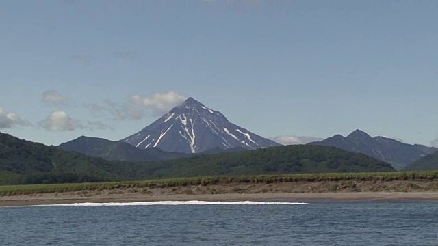 Vilyuchinskaya锄头。从太平洋上看。视频素材