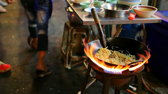 泰国曼谷街头小吃小吃视频下载