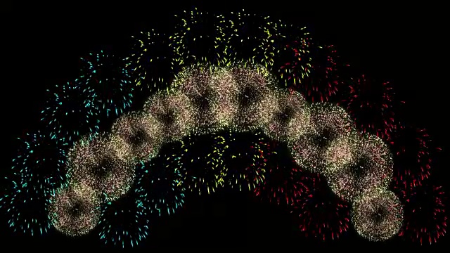 烟花渲染全高清视频素材