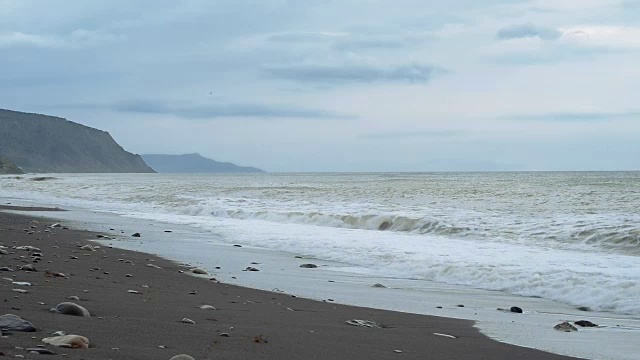 波涛汹涌的海面视频素材