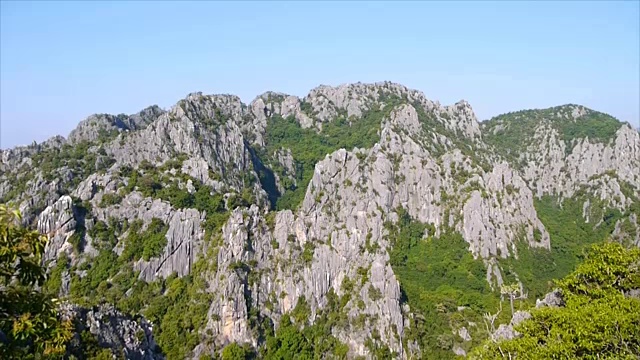 从考当视点俯瞰高山和天空视频素材