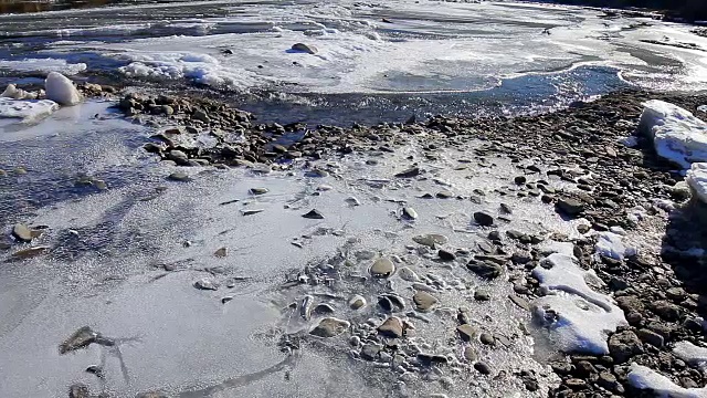 山区河流。视频素材