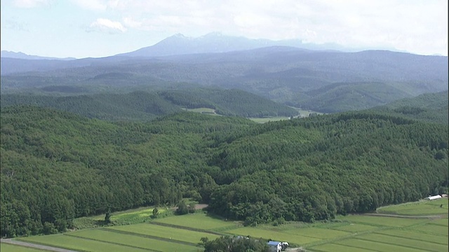 北海道大舍山火山群_航拍视频素材