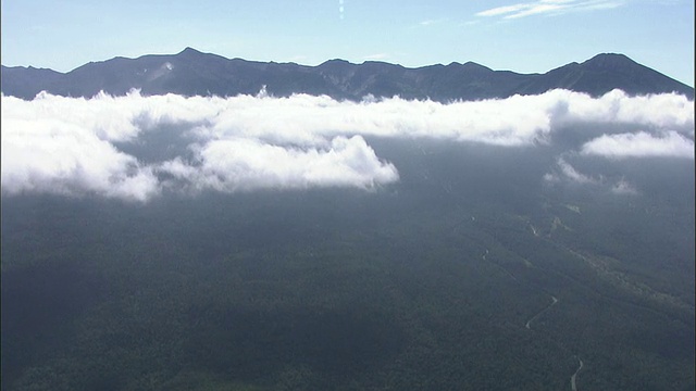 北海道大濑山火山群航拍视频素材