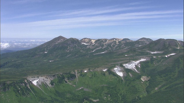 北海道大濑山火山群航拍视频素材