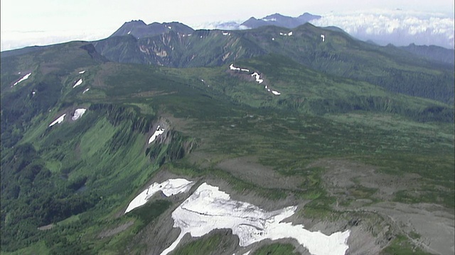 北海道大濑山火山群航拍视频素材