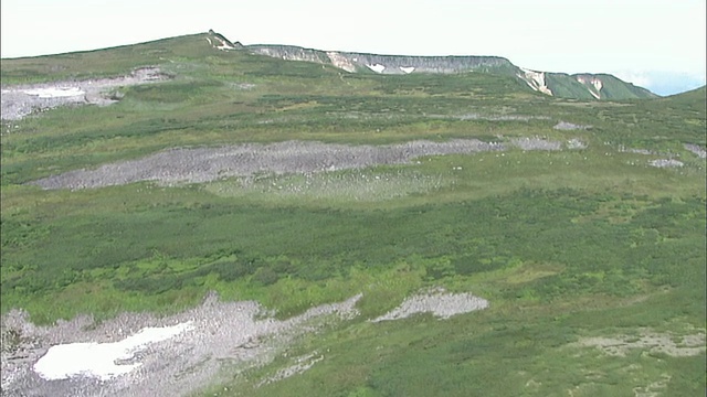 北海道大濑山火山群航拍视频素材