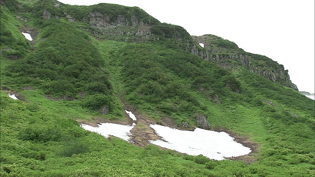 雪域大峡谷-北海道大雪山火山群视频素材