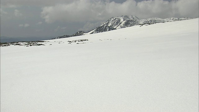 北海道大雪山火山群的冬季视频素材