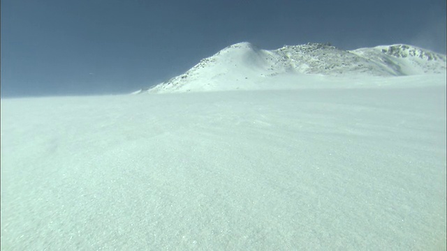 北海道大雪山火山群的冬季视频素材