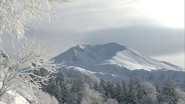 北海道大濑山火山群的冬季视频素材