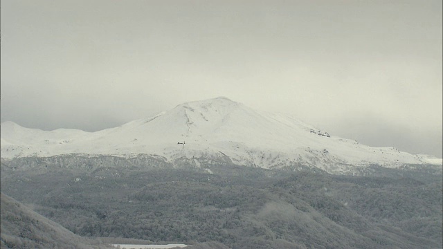 北海道大濑山火山群的冬季视频素材