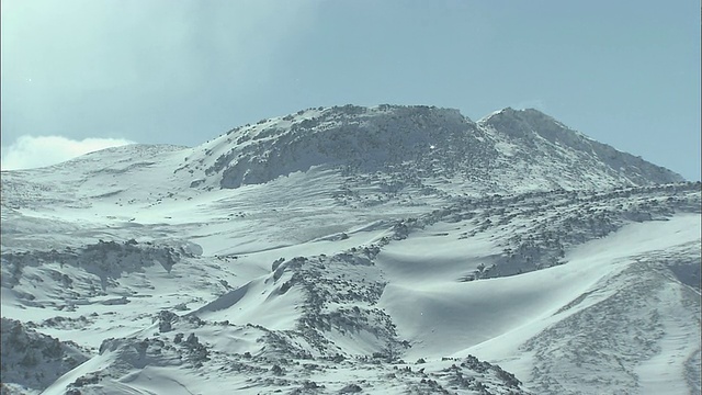 北海道大濑山火山群的冬季视频素材