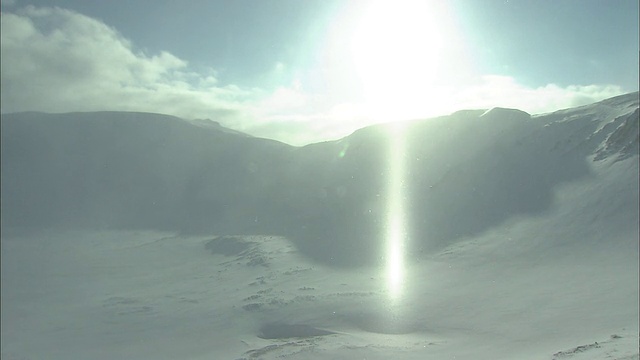 北海道大濑山火山群的冬季视频素材