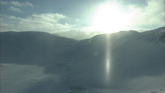 北海道大雪山火山群的冬天视频素材