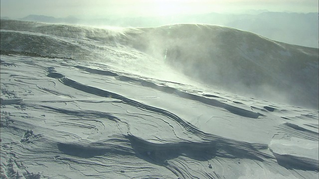 北海道大雪山火山群的冬季视频素材