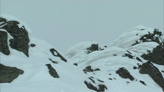 北海道大濑山火山群的冬季视频素材