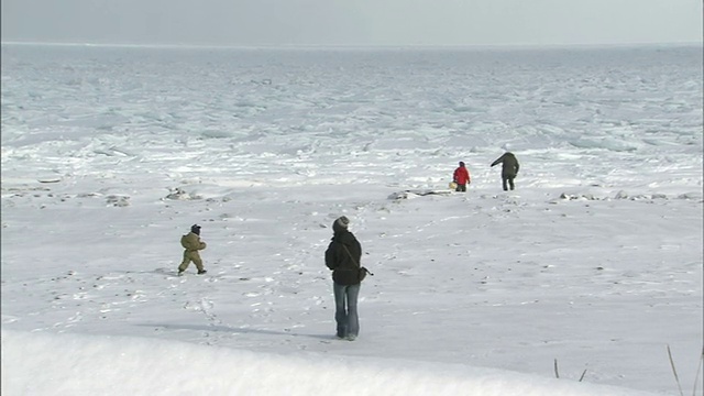 浮冰北海道视频素材