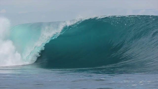 慢镜头空洞的海浪视频素材