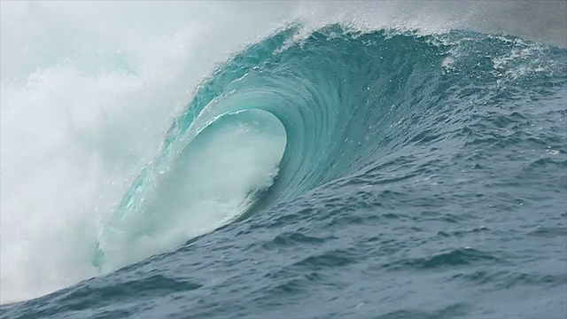 慢镜头空洞的海浪视频素材