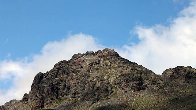 山脉和山谷的景色视频素材