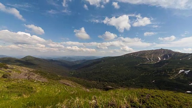 山脉和山谷的景色视频素材