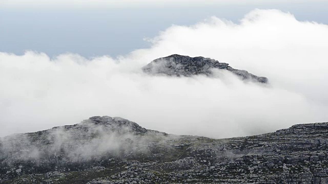 开普敦的桌山山顶视频素材