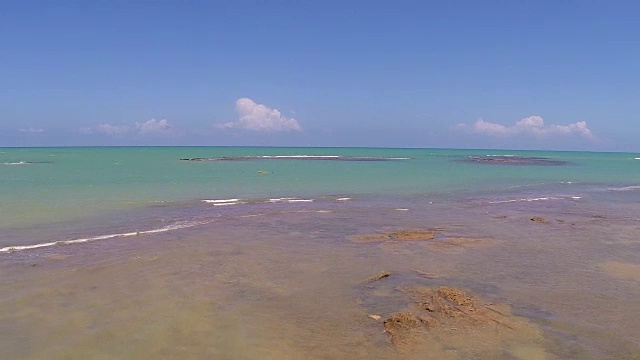 巴西海岸线鸟瞰图视频素材