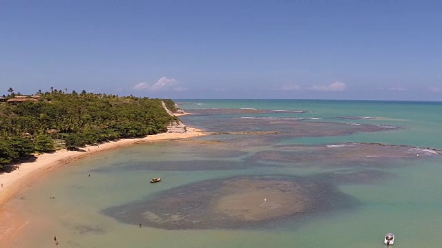 巴西海岸线鸟瞰图视频下载