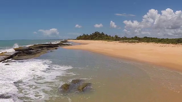 巴西海岸线鸟瞰图视频下载