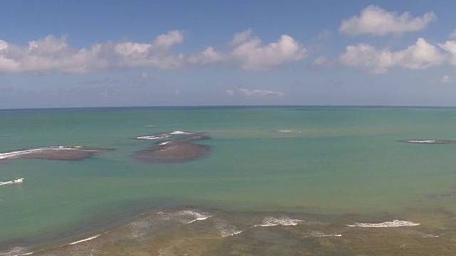 巴西海岸线鸟瞰图视频下载