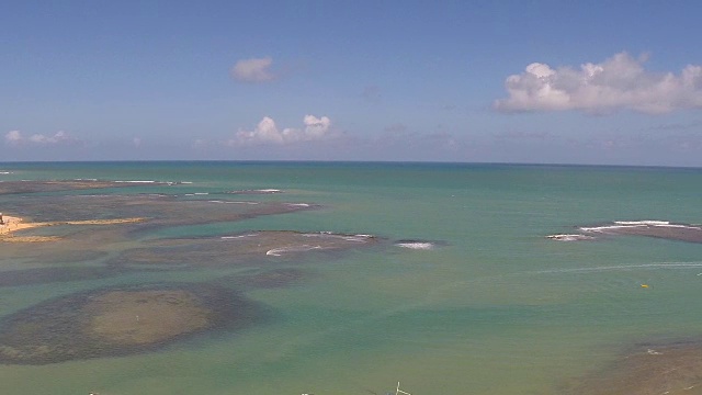 巴西海岸线鸟瞰图视频下载