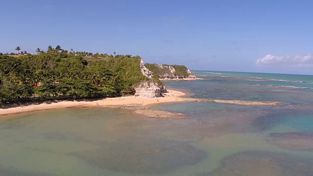 巴西海岸线鸟瞰图视频下载