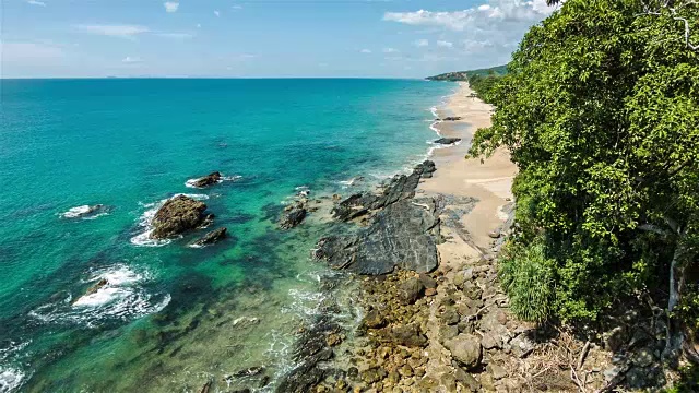 从高处看海岸视频素材